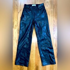 Abercrombie & Fitch Black Leather Pants